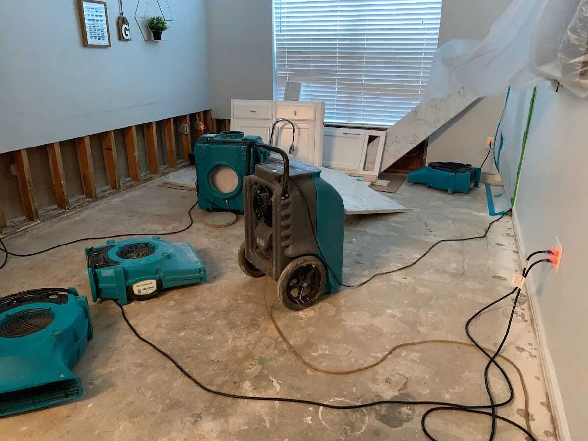 Dehumidifier in flood-cut room for Water Extraction & Removal in Finneytown